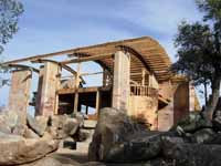 Picture of sustainable design of roof frame and high mass walls
